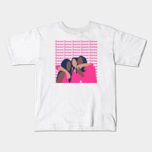 Queens female Friendship Pink Kids T-Shirt